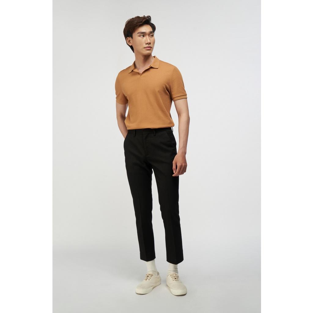 Quần tây nam màu đen Twill Texture form slim crop 10F21PFO007 | LASTORE MENSWEAR