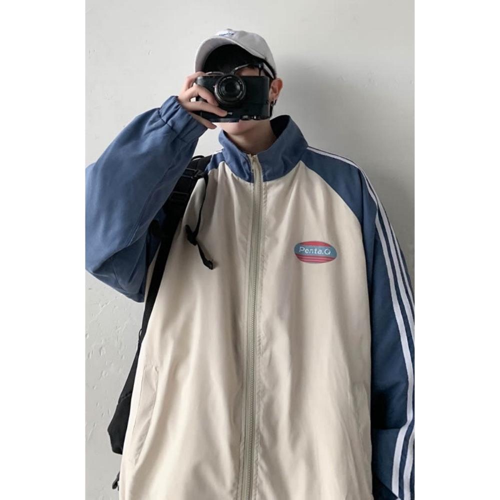 Áo khoác bóng chày form rộng vải dù cao cấp thời trang Hàn Quốc dáng Unisex nam nữ D01