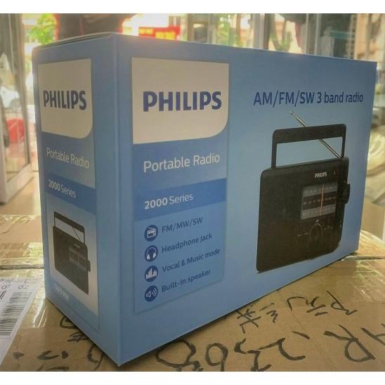 RADIO PHILIPS 3 BĂNG AM/FM/SW CHẠY ĐIỆN PHILIPS TAR2368 4 PIN ĐẠI HÀNG NHẬP KHẨU