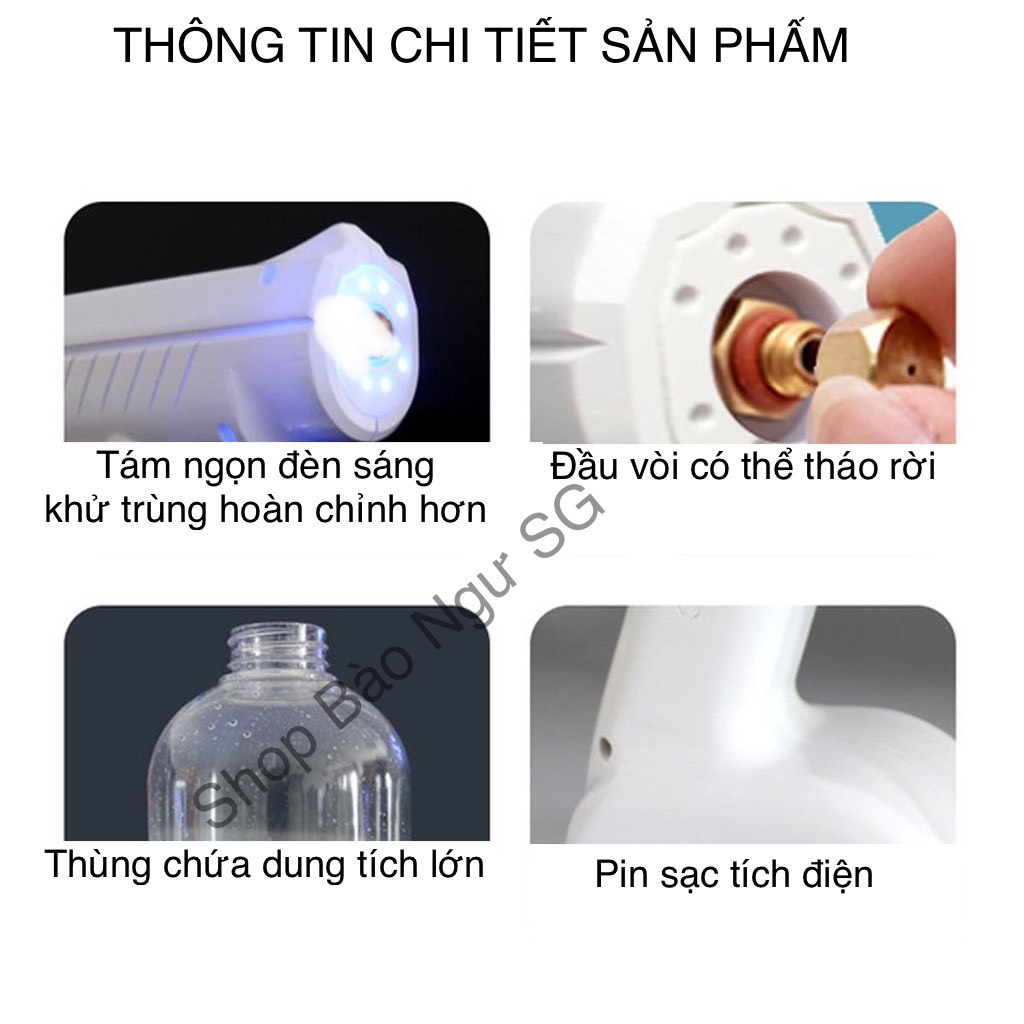 Máy Phun Duyệt Khuẩn Cầm Tay - Xịt Khử Trùng