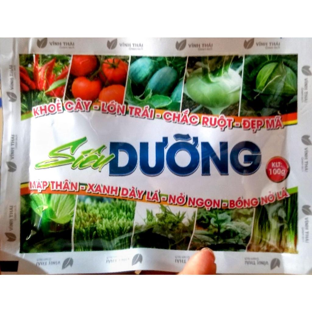 Phân Siêu Dưỡng Đạm Magie tăng xanh dày lá, bóng sáng lá, dưỡng Rau Ăn Lá, Măng Tây, rau thơm gói 100g