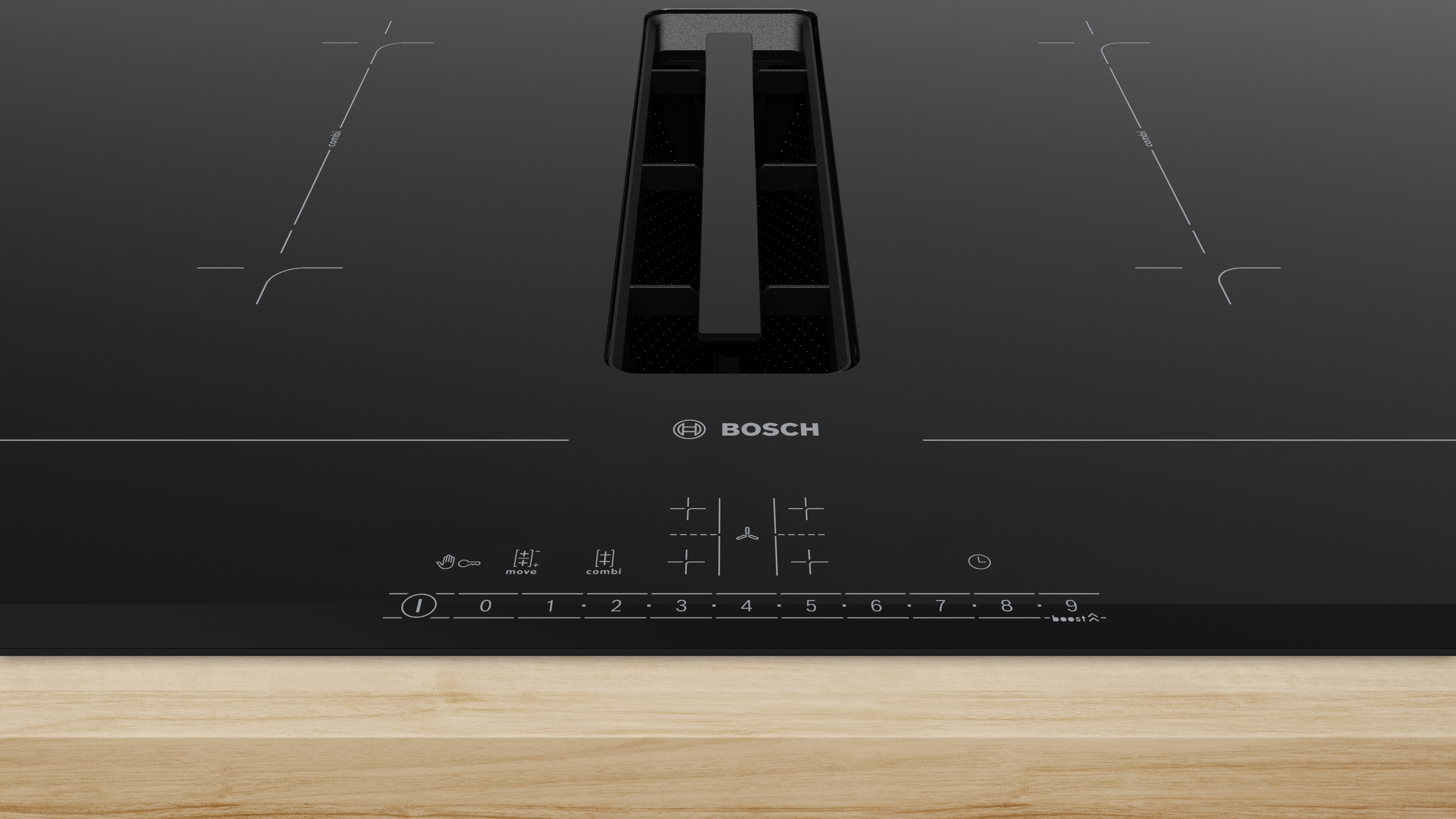 Bếp từ kết hợp hút mùi Bosch PVQ731F15E - Series 6 (70cm) - Hàng chính hãng