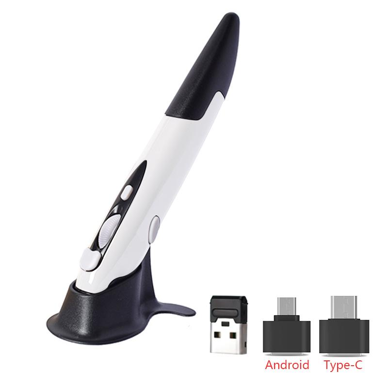 UTHAI Mới Không Dây + Chuột Không Dây 2.4G Bút Cá Tính Sáng Tạo Dọc Hình Bút Stylus Pin Chuột Phù Hợp Cho Máy Tính Và chuột Laptop