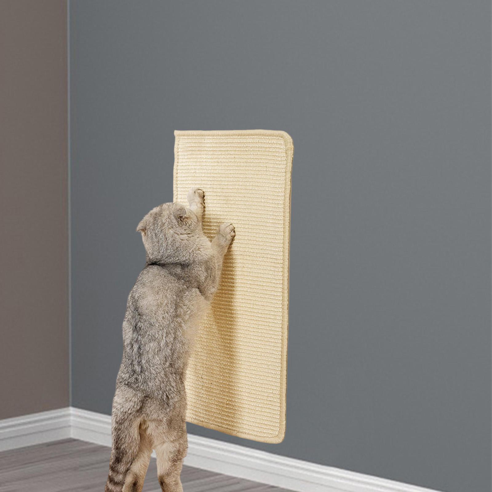 Cat Scratch Mat Interactive Toy Sisal Scratching Pad for Bed Indoor Cats