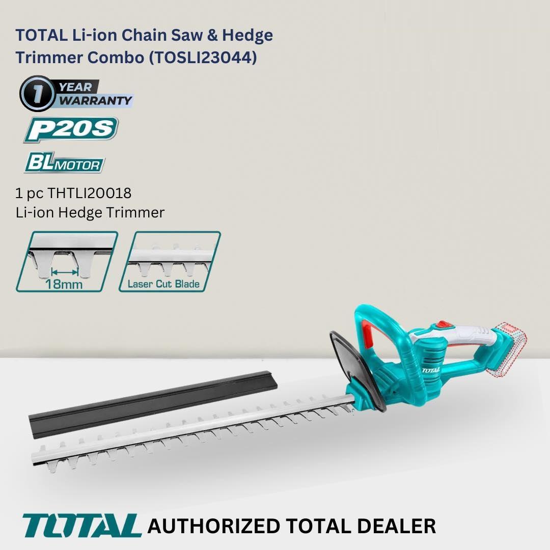BỘ COMBO MÁY CƯA XÍCH TGSLI20851 & MÁY CẮT HÀNG RÀO THTLI20018 TOTAL TOSLI23044 - HÀNG CHÍNH HÃNG