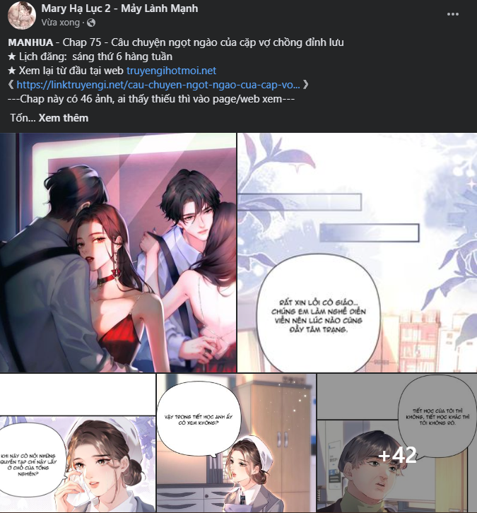 câu chuyện ngọt ngào của cặp vợ chồng đỉnh lưu chapter 75.1 1