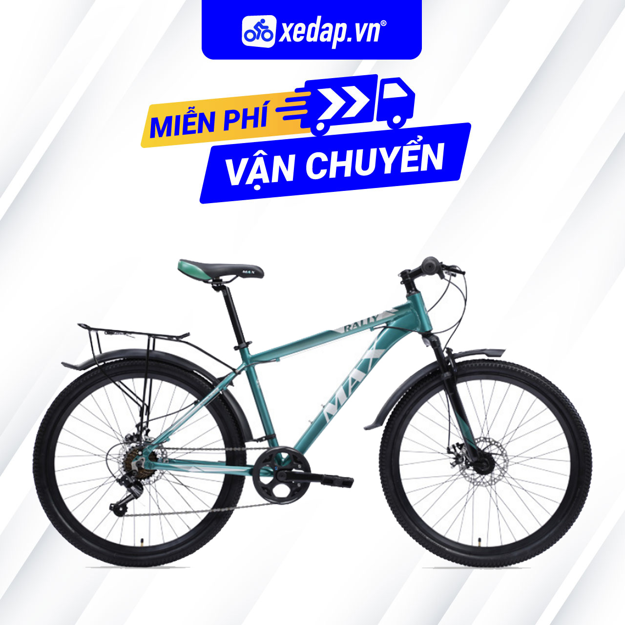 [FREESHIP] Xe Đạp Thể Thao Địa Hình MTB MAX BIKE Rally – Phanh đĩa, Bánh 26 Inches – 2022