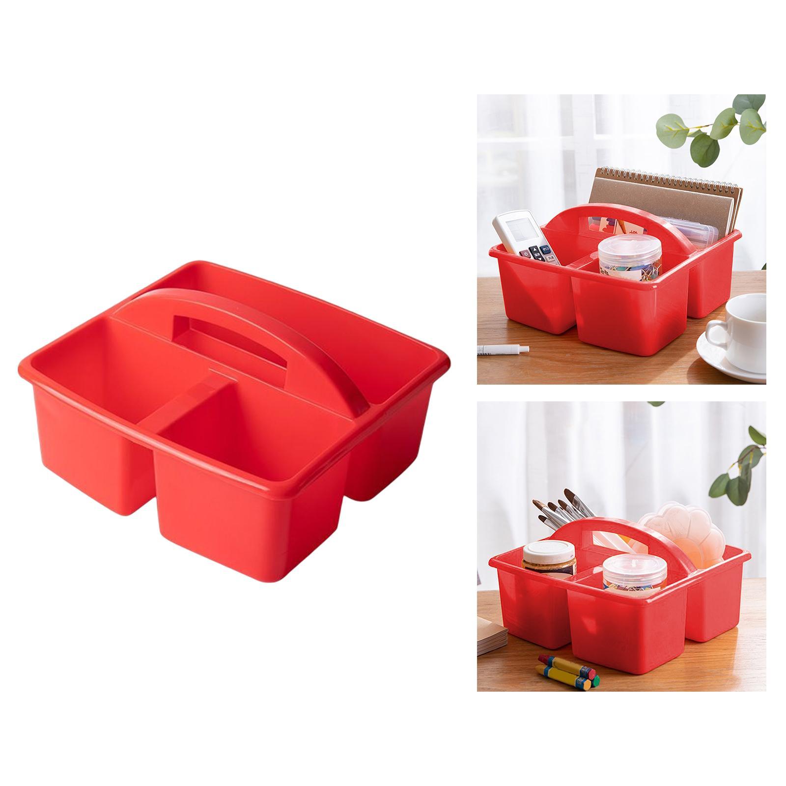 Desktop Caddy with Compartments Bin, Craft Organizer Case, Classroom Caddy