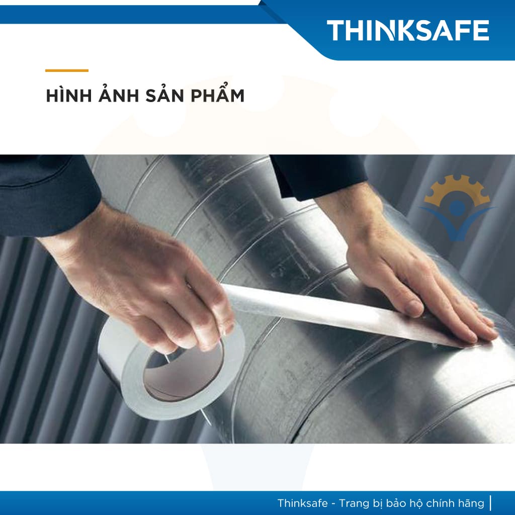 Băng keo bạc nhôm chịu nhiệt, keo cách nhiệt chống cháy, độ bám dính chắc bền