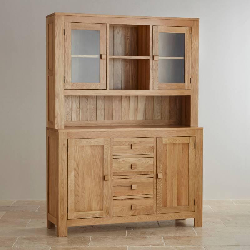 Tủ Chén Cao Oakdale Lớn Gỗ Sồi Ibie DSCTLDALO