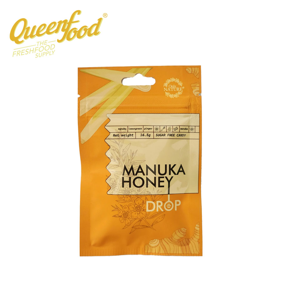 Kẹo Gừng Mật Ong Manuka Only Nature 16.5gr Phiên Bản Mới (5 viên/ Túi)