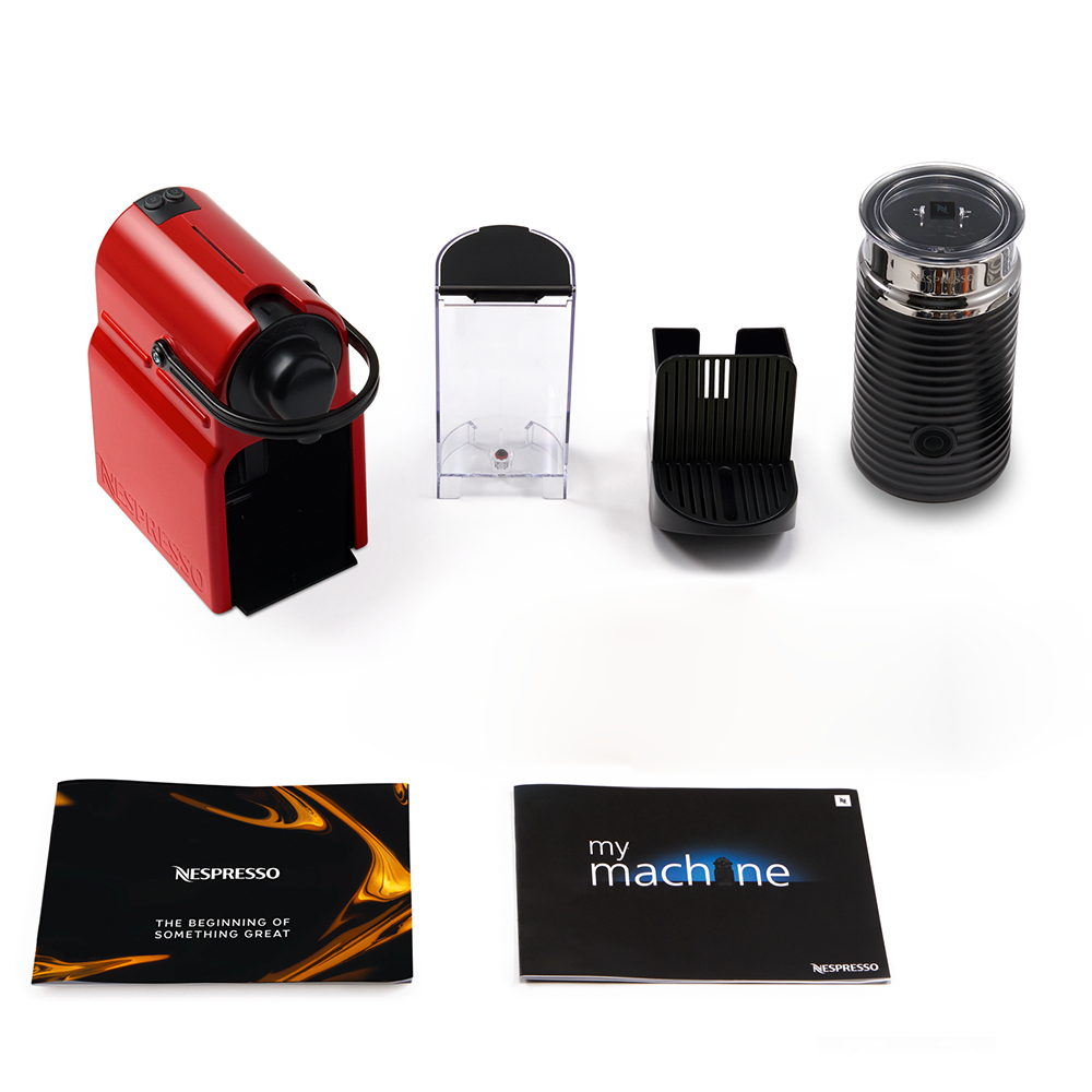 Máy pha cà phê Nespresso Inissia Đỏ - Hàng chính hãng