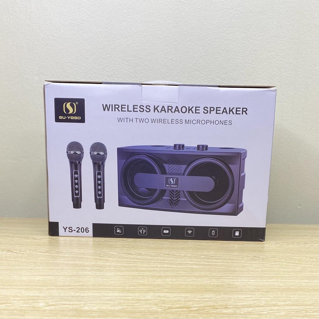 Loa Karaoke Bluetooth SU-YOSO YS-206 Kèm 2 Micro Không Dây (Hàng Chính Hãng )