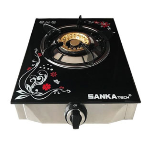 Bếp gas đơn kính SANKAtech SKT-101BB Sen đồng - Hàng chính hãng