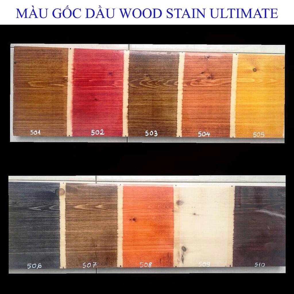 10 mã màu sơn lau gỗ gốc dầu wood stain ultimate creative life