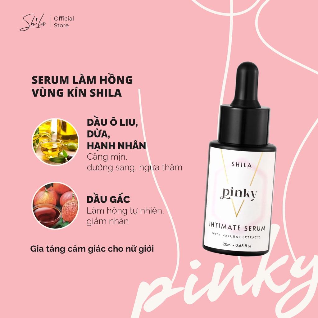 Bộ 4 chăm sóc vùng kín Shila (Shila Intimate Toner, Shila Intimate Cleanser, Shila Serum Pinky, Shila Serum Glowy