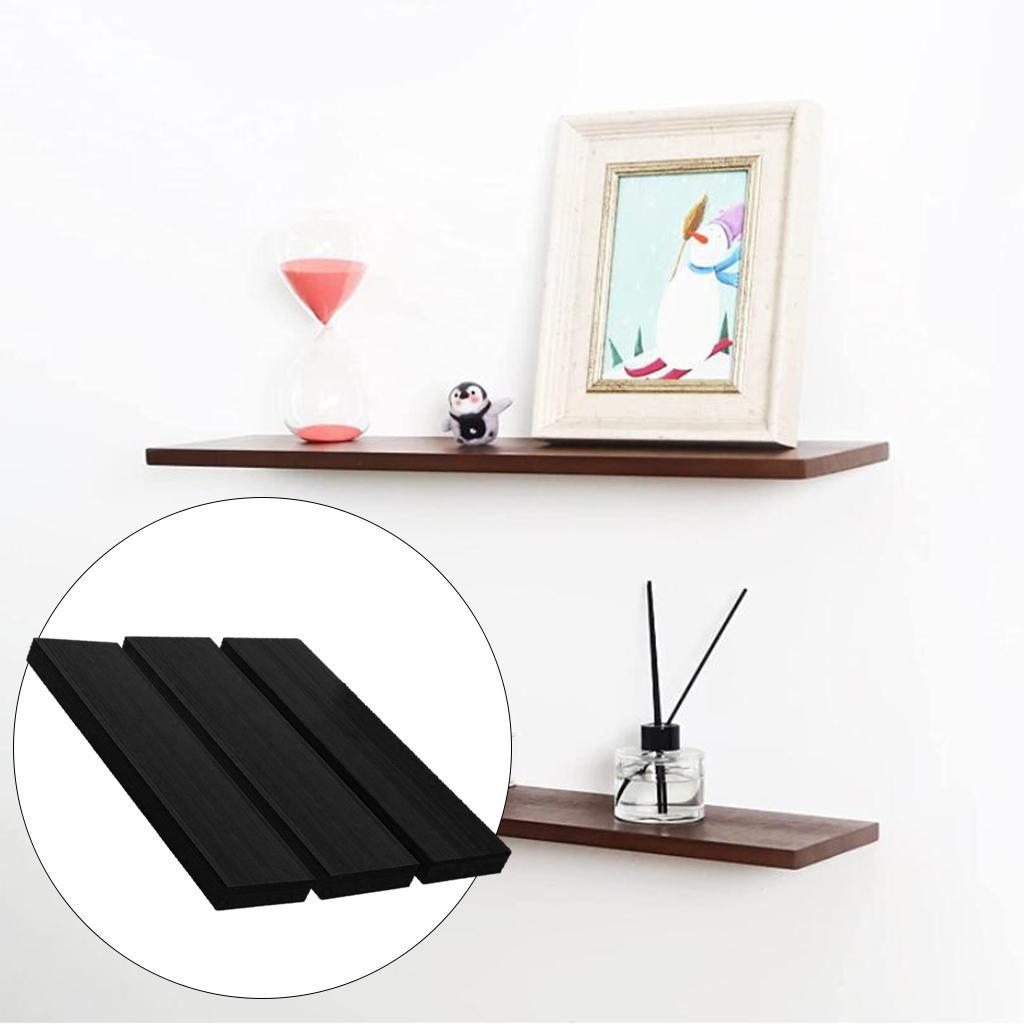 SET OF 3 WALL MOUNTED FLOATING SHELVE DISPLAY STORAGE SHELF