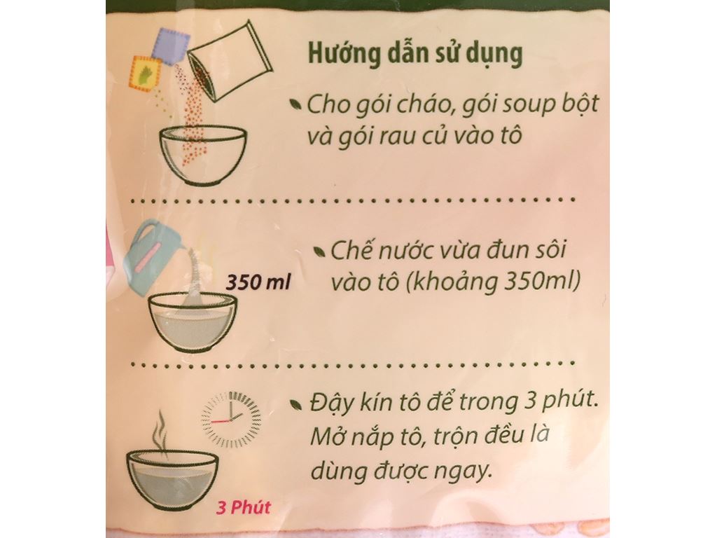 Combo :5 Gói Cháo Yến Mạch Thịt Bầm 40g Xuân An