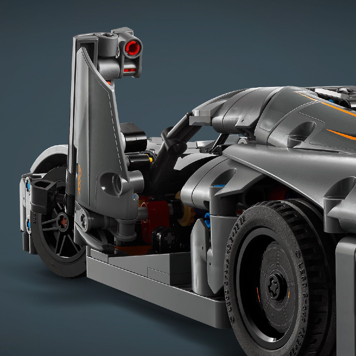 Đồ Chơi Lắp Ráp Xe Thể Thao Koenigsegg Jesko Absolut Màu Xám Lego Technic 42173 (801 Chi Tiết)