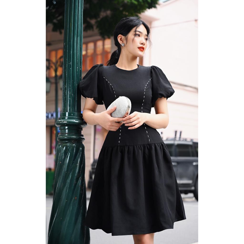 Đầm Thiết Kế Jen Dress Chất Liệu Vải Ren Cao Cấp Màu Nâu Tây - Váy ren Thiết Kế Thanh Lịch Sang Trọng