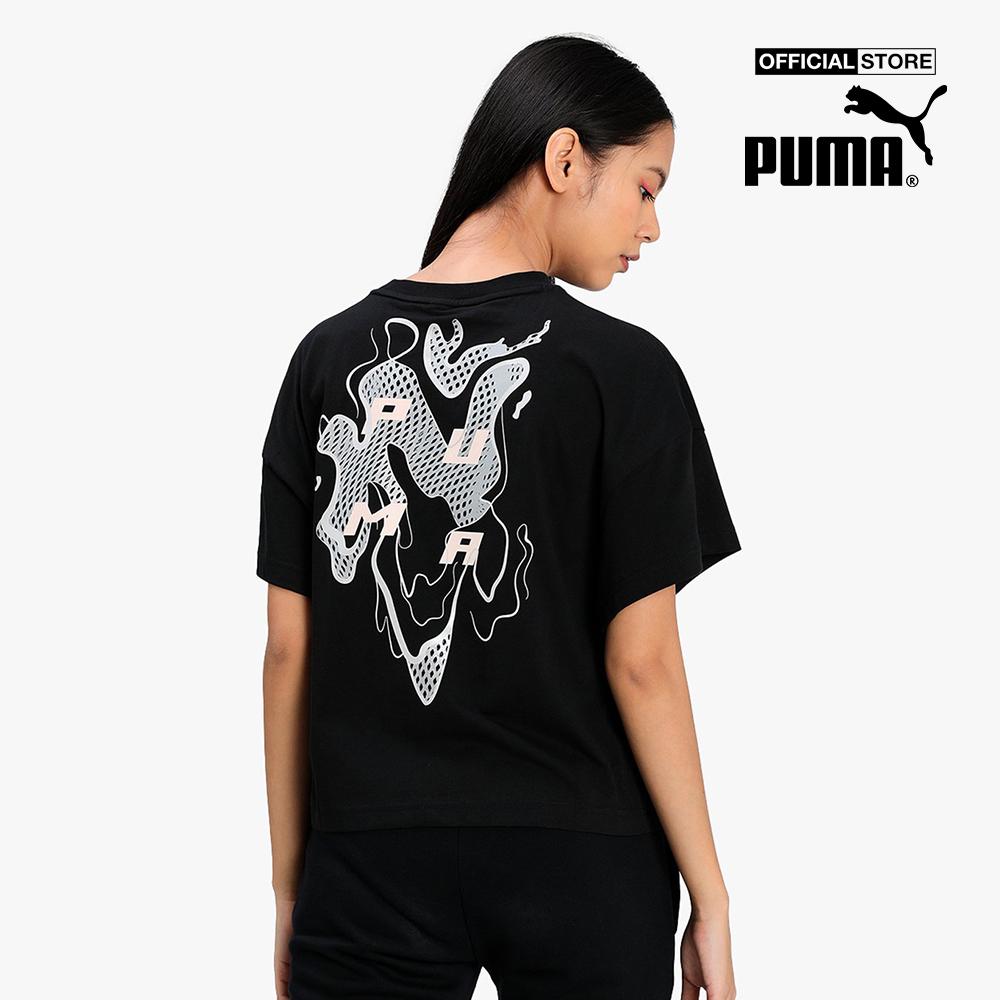 PUMA - Áo thun thể thao nữ ngắn tay Evide Graphic 599747-51