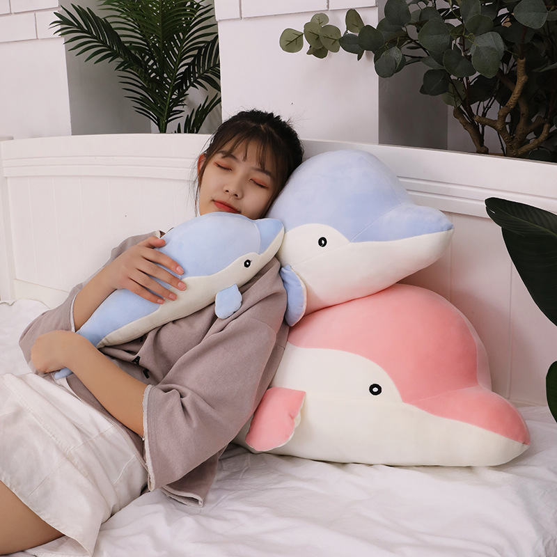 Thú bông cá heo dễ thương, cá voi mềm mịn cute (30cm---&gt;70cm) Gối ôm cá heo đáng yêu, cá voi cao cấp hàng xịn loại 1, an toàn cho trẻ nhỏ