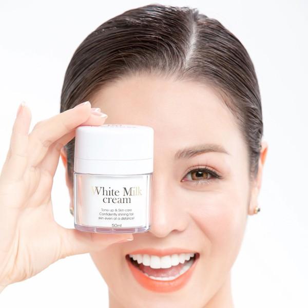 Kem sữa dưỡng trắng da mặt Hàn Quốc 50ml - White Milk Cream  - Laura Sunshine - Nhật Kim Anh