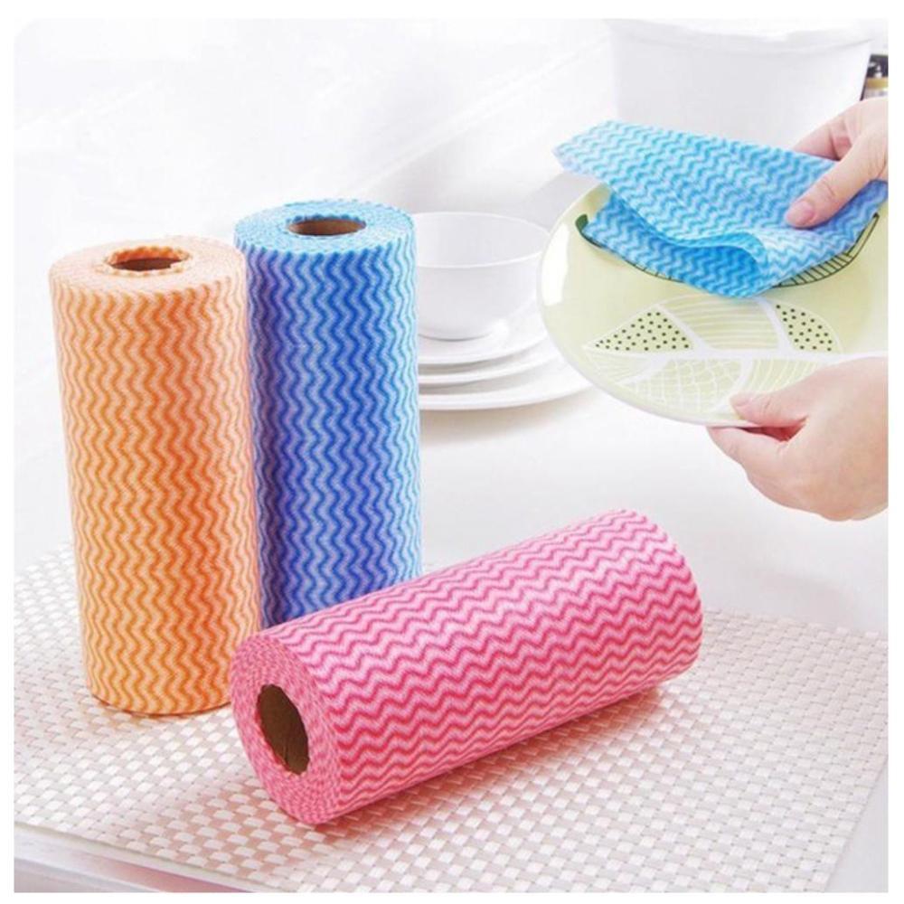 Cuộn khăn lau đa năng vải không dệt