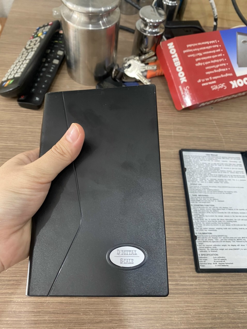 Cân điện tử mini Notebook 300g Model: TPS NB500 300g/0.01g