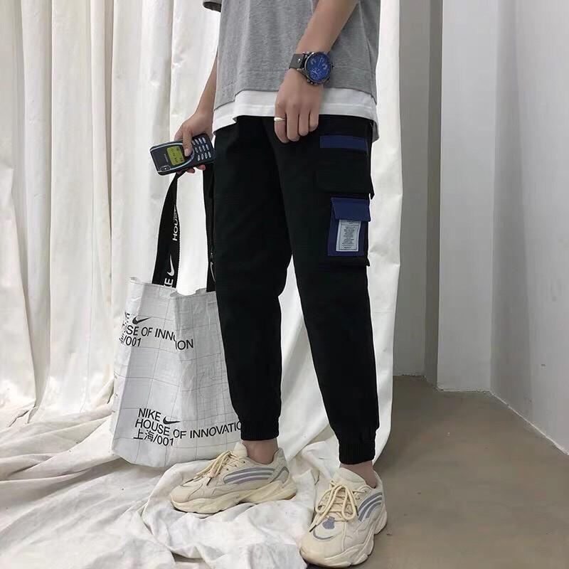 Quần jogger túi hộp nam vải kaki co giãn, mềm mịn y ảnh