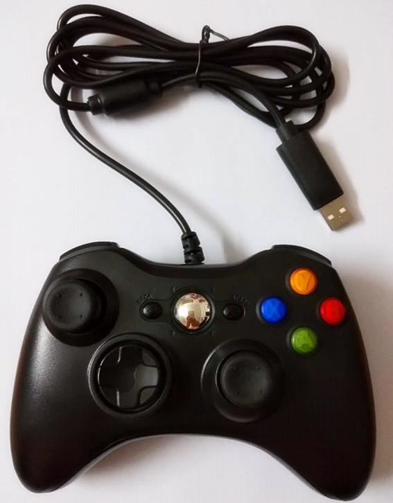 Khuyến mại xbox360 xuất hiện Bộ điều khiển trò chơi PC Máy tính USB PC Bộ điều khiển trò chơi có dây rung kép bán hàng trực tiếp