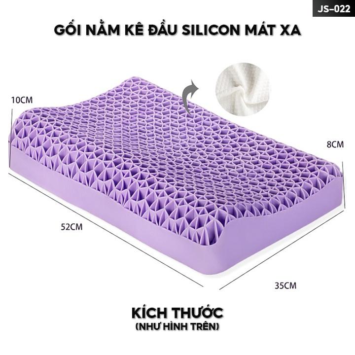 Gối Đầu Silicon Cao Su Non Cải Thiện Tình Trạng Mỏi Cổ Vai Gáy Kiến Tạo Giấc Ngủ Sâu Và Ngủ Ngon JS-022