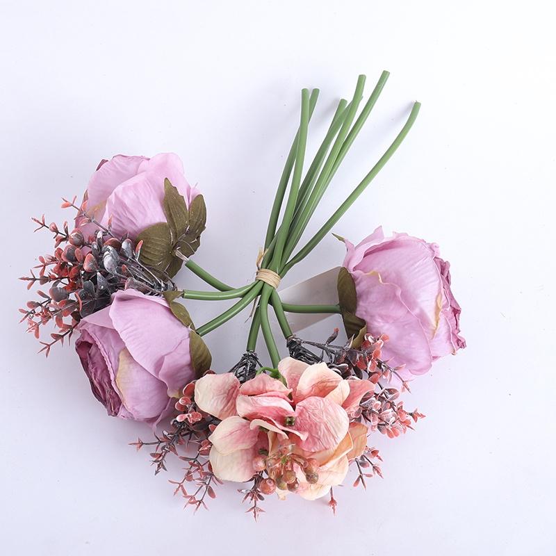 Bó Hoa Hồng Giả Cầm Tay Trang Trí Nhà Cửa/Tiệc Cưới