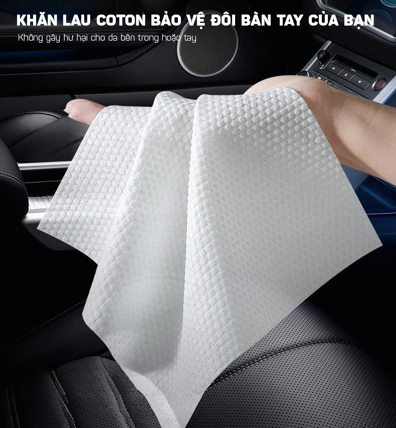 Khăn Ướt Đa Năng Lau Sạch Vết Bẩn Và Bảo Dưỡng Nội Thất Da Ô Tô, Đồ Da Như Mới Tiện Lợi SHIMA - Hàng Nhập Khẩu