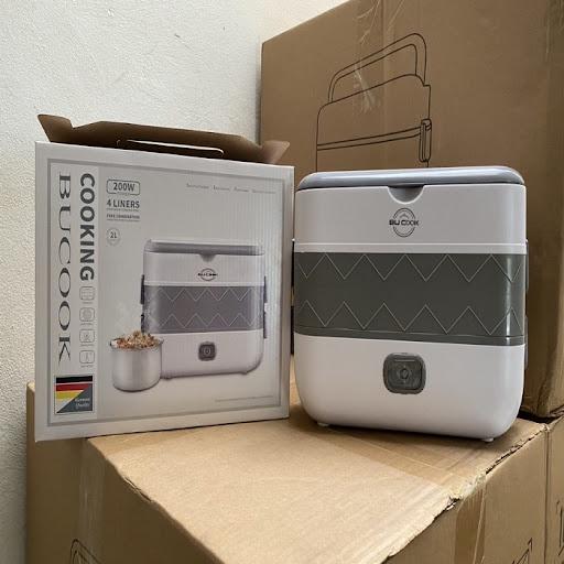 Hộp đựng cơm cắm điện 2 tầng 4 ngăn cao cấp