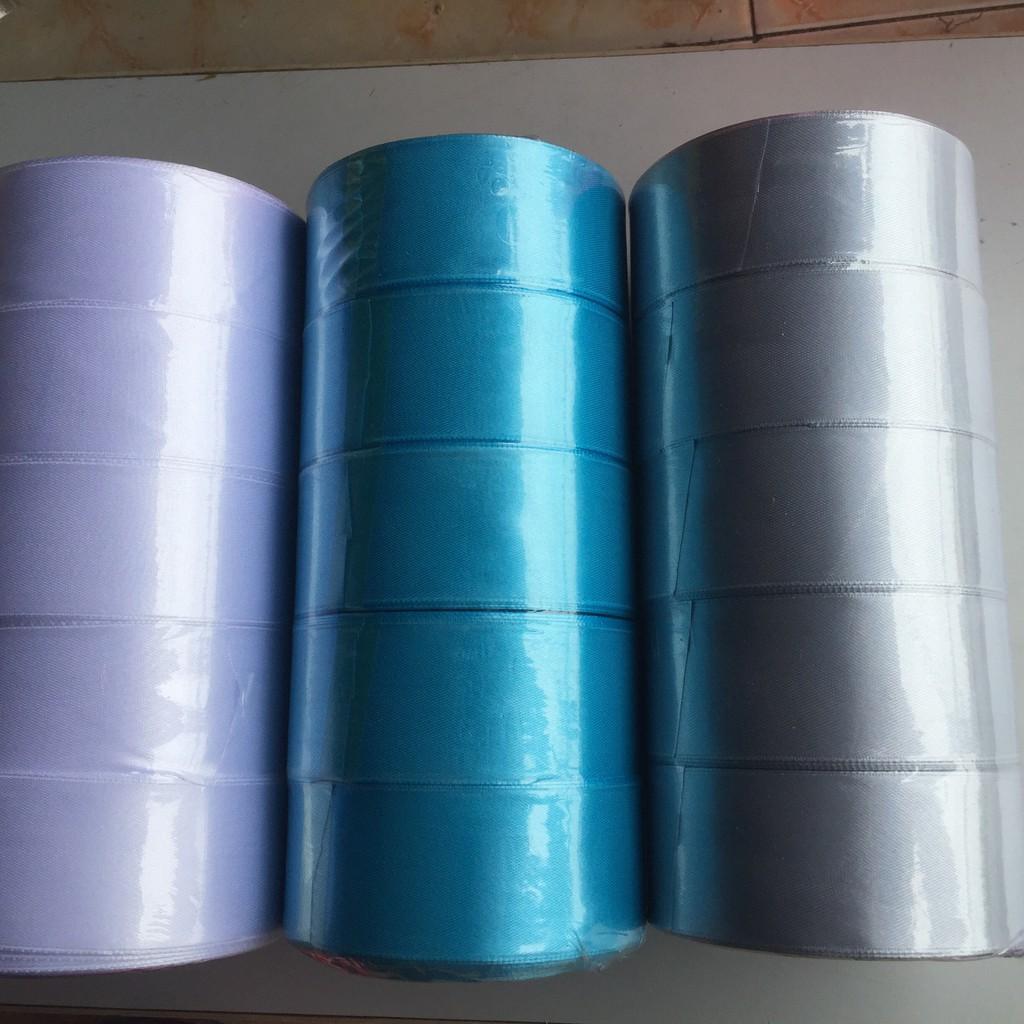 Ruy băng lụa 2 mặt loại 4cm dài 22.5M