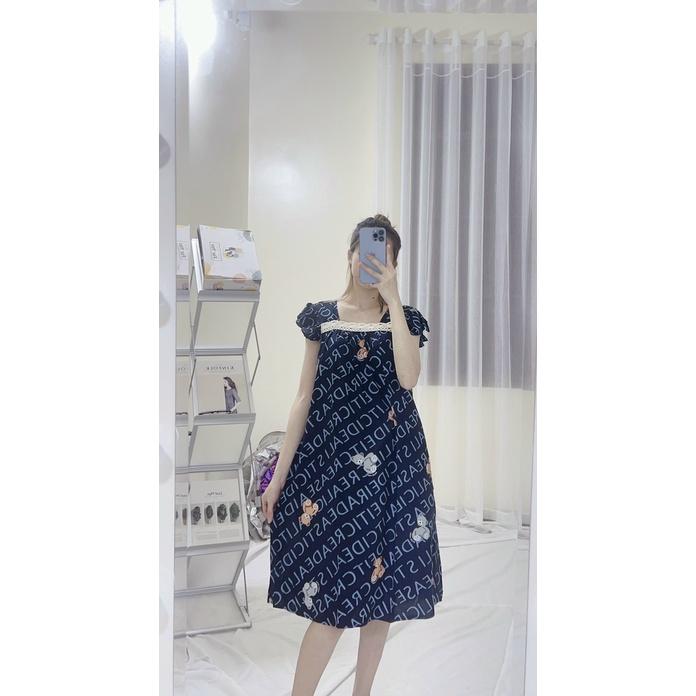 Đầm bầu lanh hè-Váy bầu xinh chất mát kiểu dáng cực xinh
