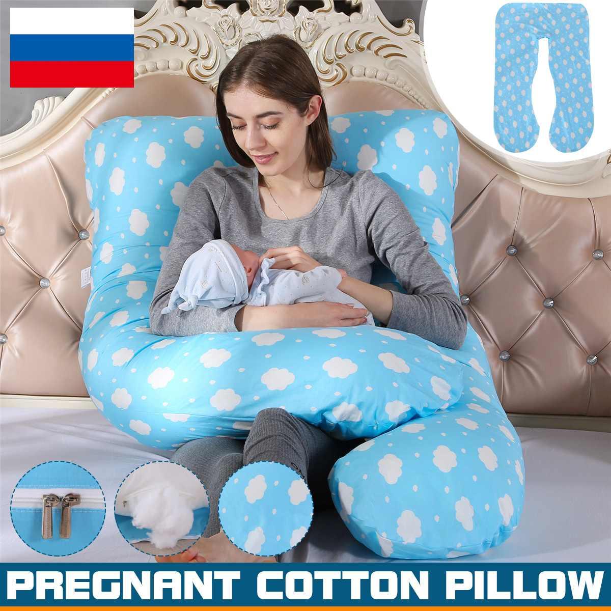 Mang Thai Chăn Ga Gối Toàn Thân Gối Dành Cho Phụ Nữ Mang Thai Thoải Mái Hình Chữ U Đệm Bên Dài Ngủ Mẹ Gối