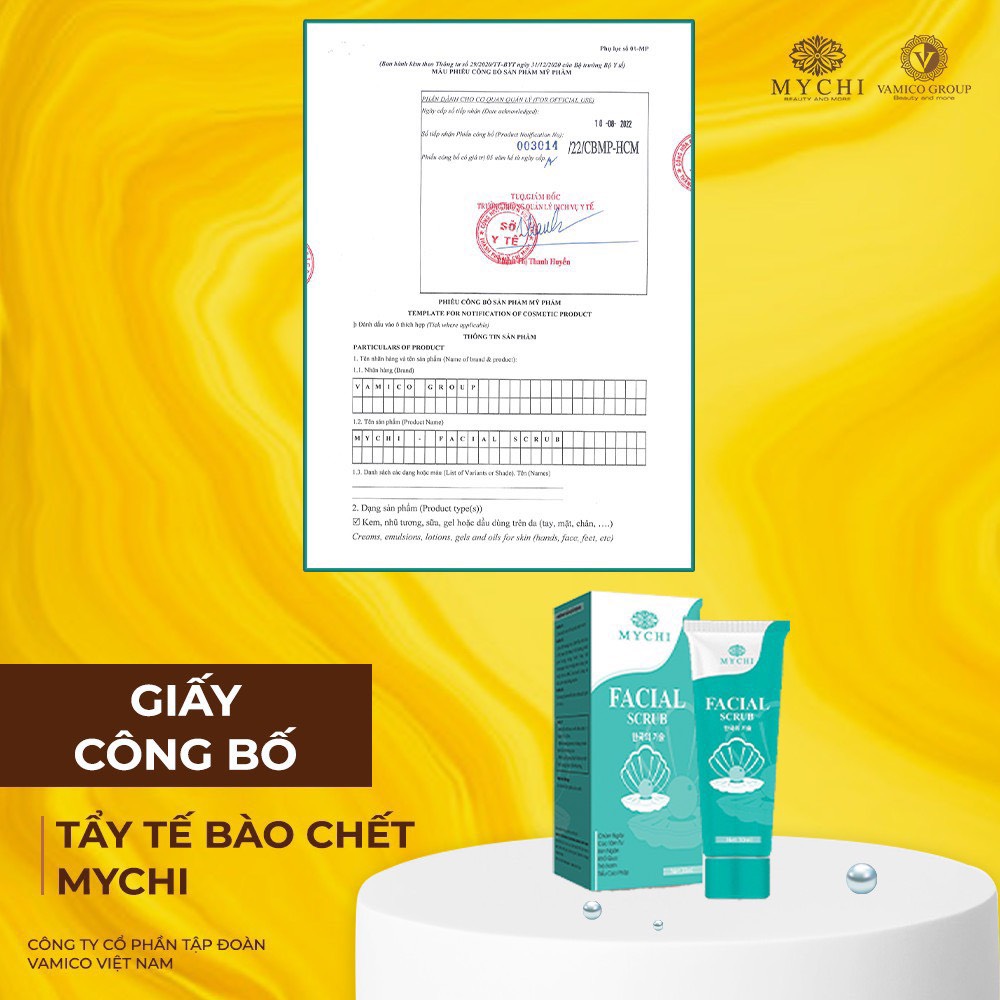 Tẩy da chết ngọc chai xanh Mychi - tẩy tế bào chết Mychi FACIAL SCRUB