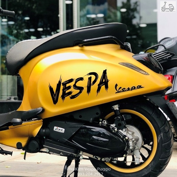 Tem Vespa Dán Xe Máy Vespa Cao Cấp Chống Nước Không Phai Màu