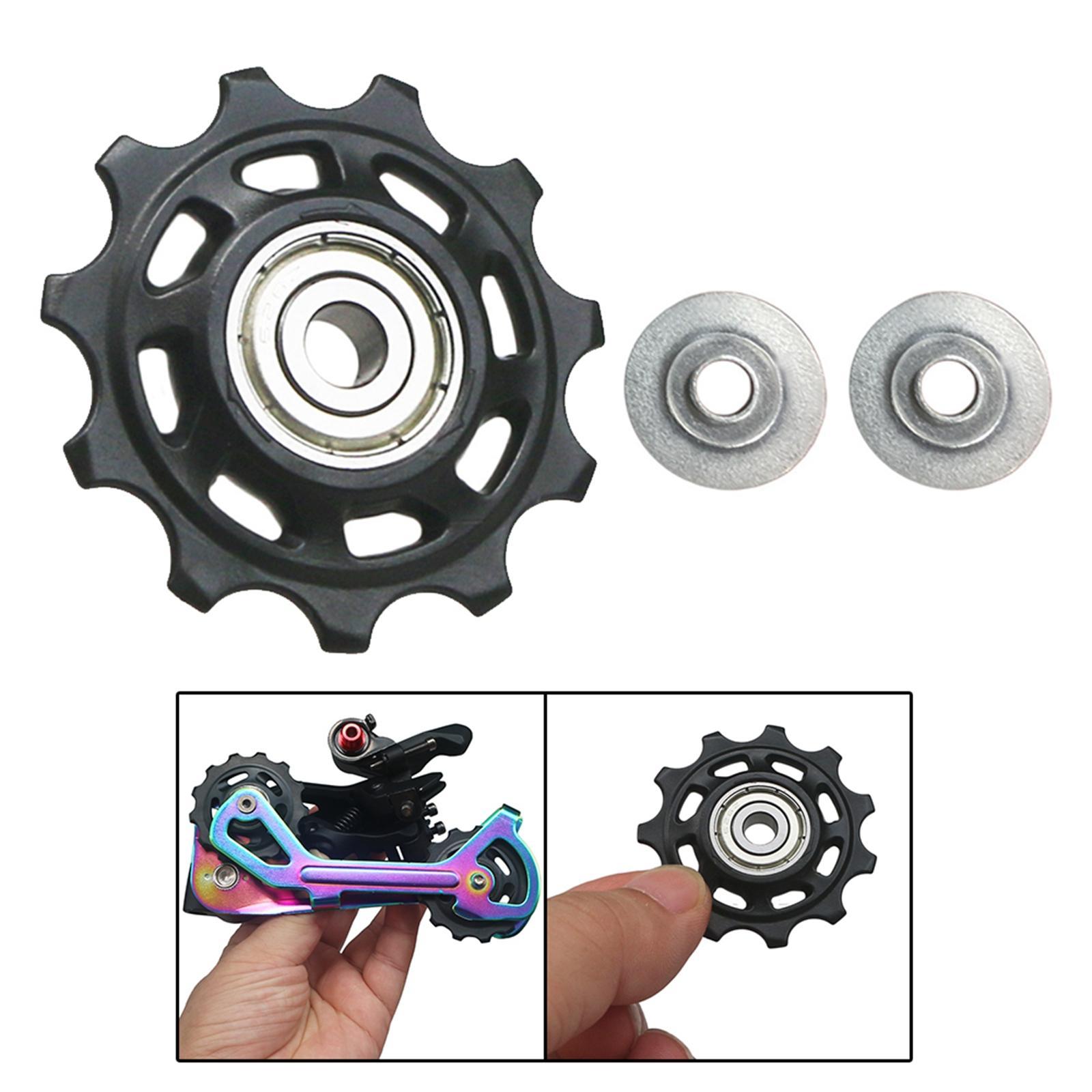 Rear Derailleur Pulley Aluminum Sealed Bearing Replacement Parts