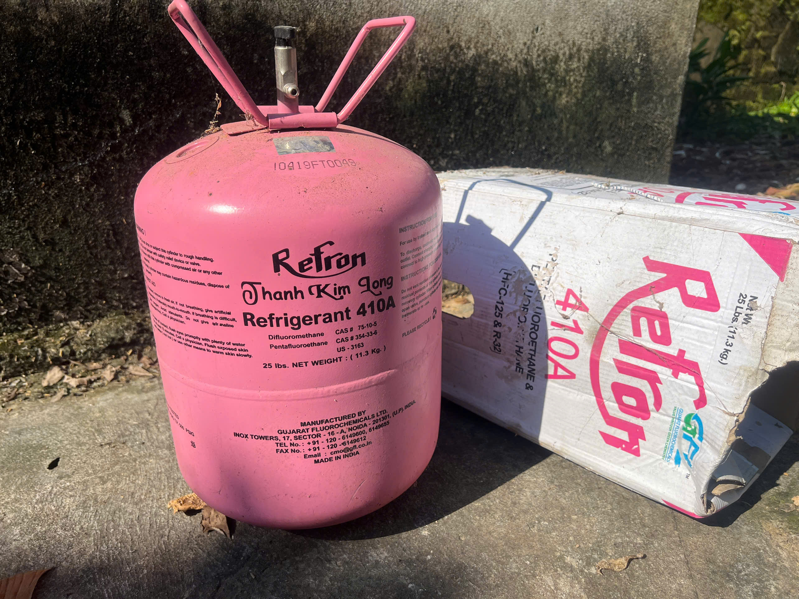 Vỏ bình gas để chế bếp nướng