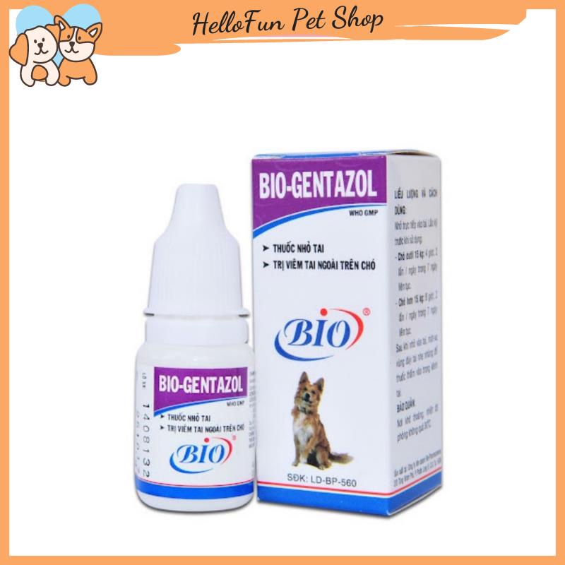 Lọ nhỏ tai Bio-Gentazol cho chó mèo 10ml