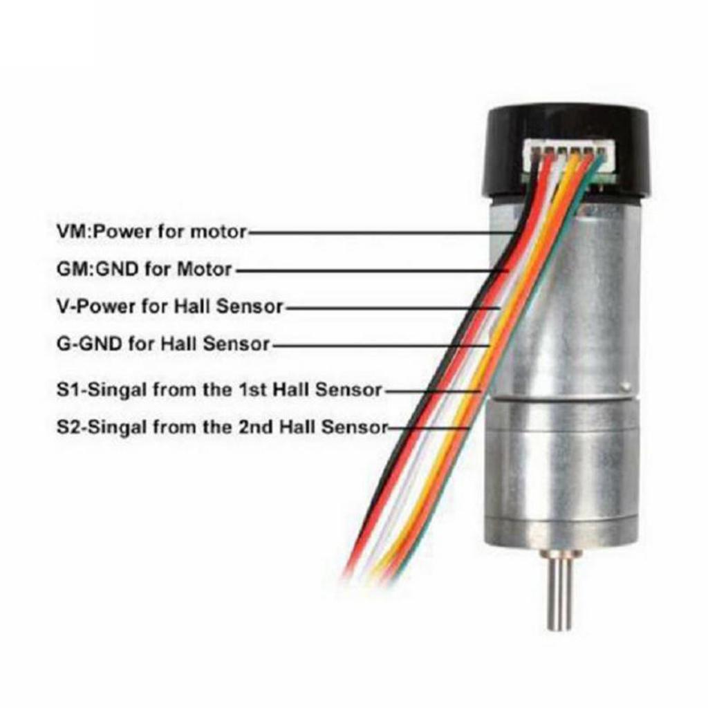 Gear Motor High Torque Electric Micro Speed Reduction Geared Motor Eccentric Output Shaft Gearbox With Hall Code Disc Speed