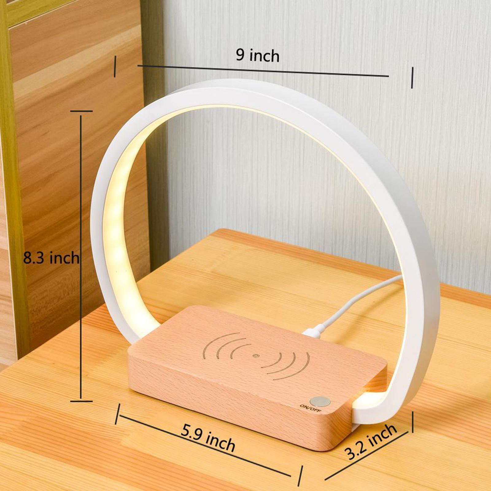 LED Bedside Lamp with  Charger Charging Dock Night Light for   XR X