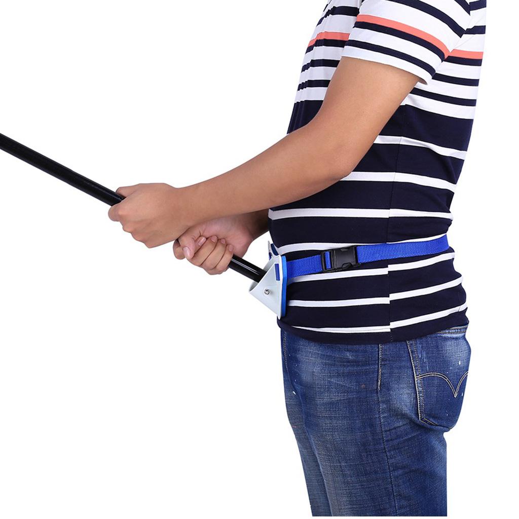 Offshore Fishing Fighting Belt Harness Big Game Jigging Rod Holder Belt Blue