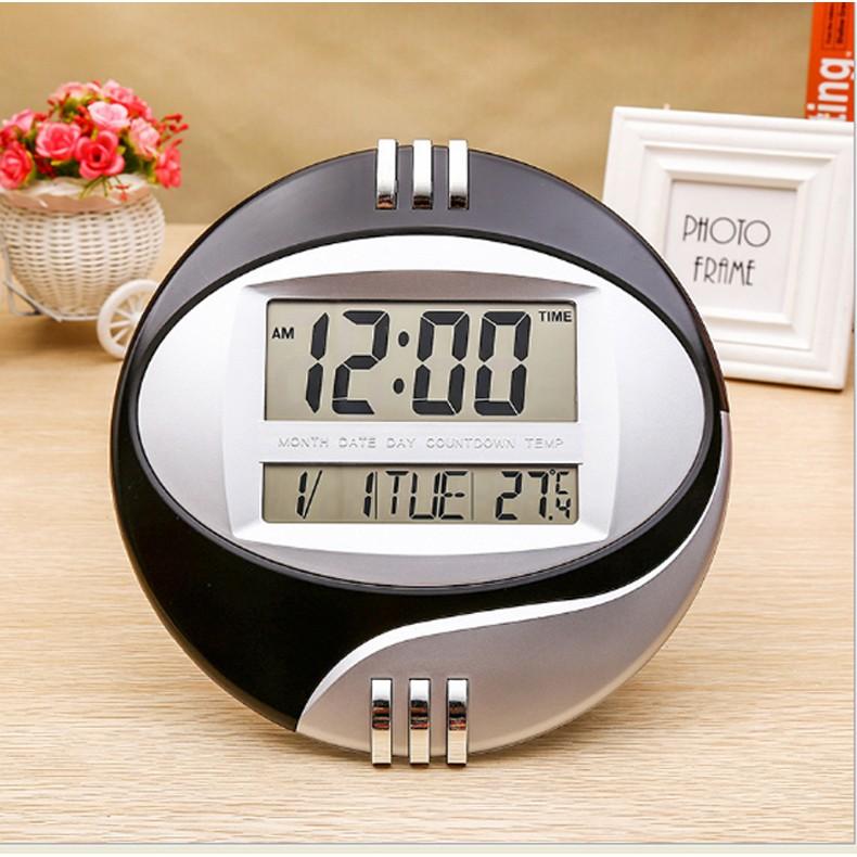 Đồng hồ điện tử để bàn hoặc treo tường đa năng KENKO- 3885 ( Đen)