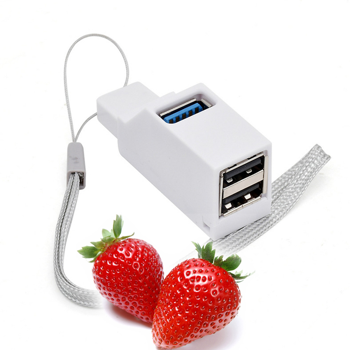 Bộ chia HUB USB 3 cổng tốc độ cao cho Máy tính, Laptop, PC, Tivi, Ô tô, xe hơi, thiết bị ngoại vi nhỏ gọn USB3.0/2.0 - Hàng chính hãng