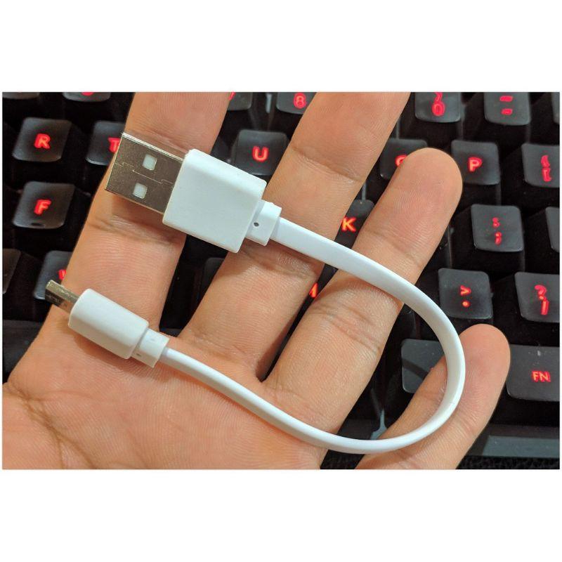 Cáp sạc micro USB loại ngắn 20 cm (dẹt) cao cấp