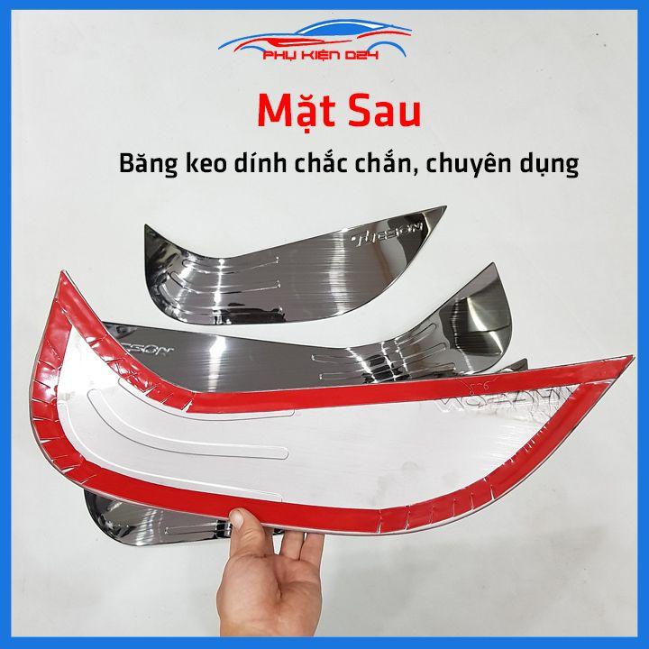 Bộ ốp tapli Tucson 2016-2017-2018-2019-2020-2021, 2022-2023 vân Titan chống xước va đập khi mở cửa và làm đẹp xe